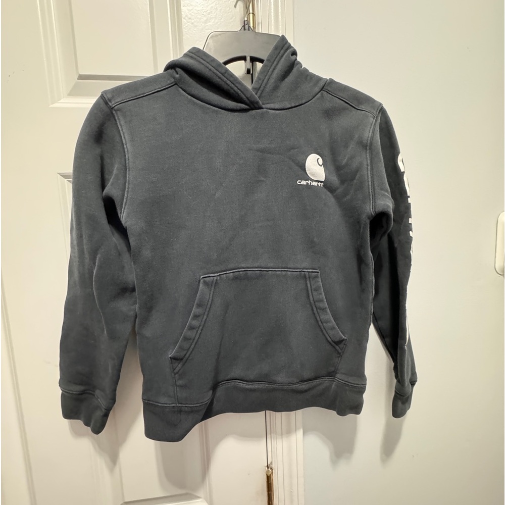 Carhartt size M (10-12) black hoodie sweatshirt